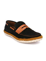 Fastalas Black Suede Boat Shoes