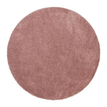 Pale Pink Round Rug