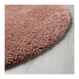 Pale Pink Round Rug