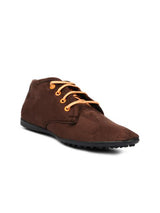 Scamanus Brown Suede Casual Shoes